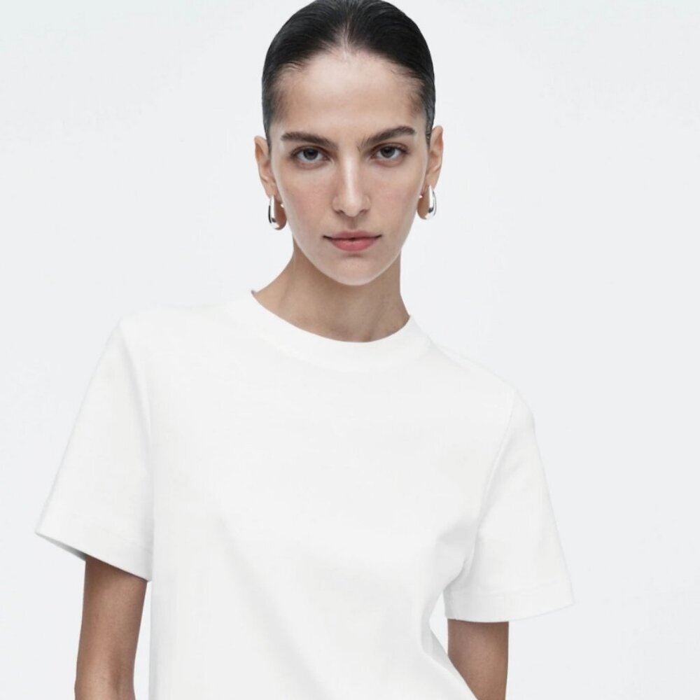 NWT COS Boxy White Short Sleeve T-Shirt